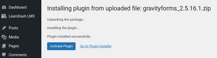 Install and activate the plugin