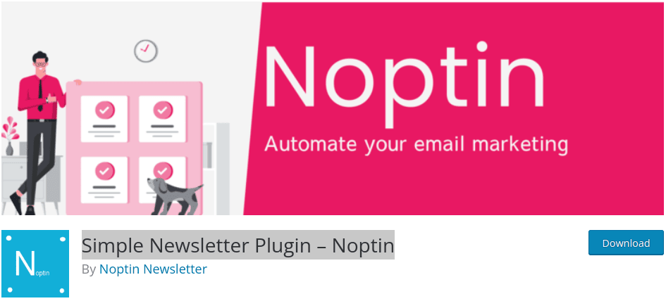Simple Newsletter plugin- Noptin