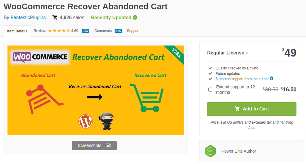 WooCommerce Recover Abandoned Cart