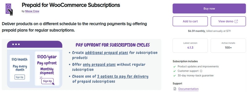 Prepaid for WooCommerce Subscriptions
