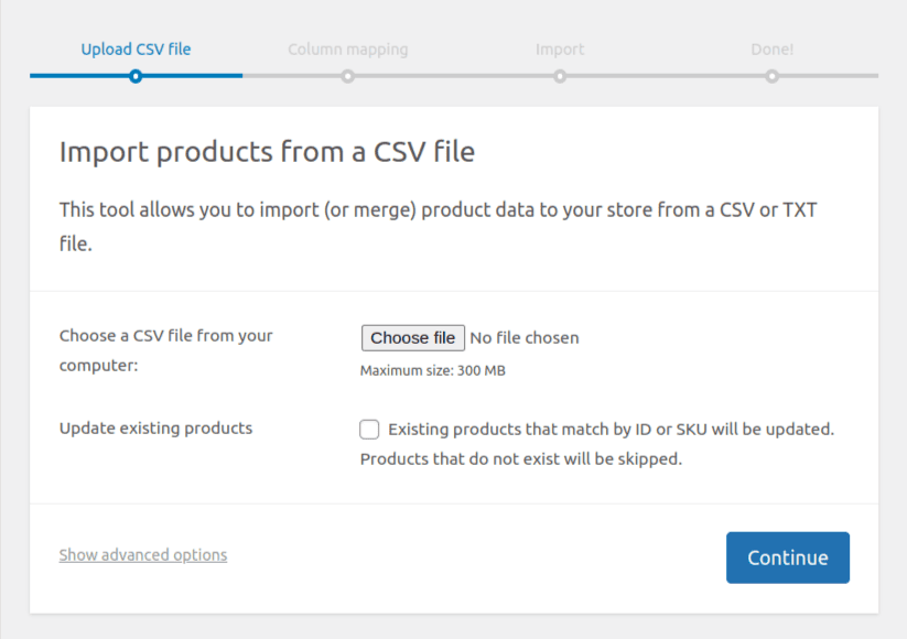 Import CSV File