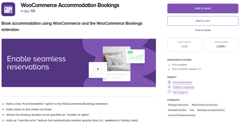WooCommerce Accommodation Bookings