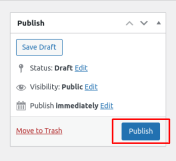 publish-cart message