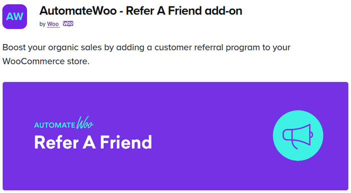AutomateWoo - Refer A Friend add-on