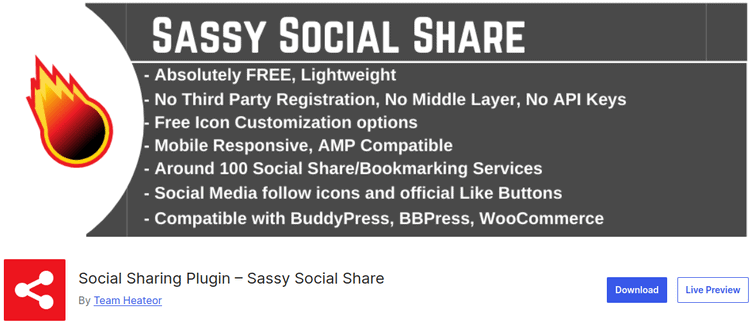 Sassy Social Share