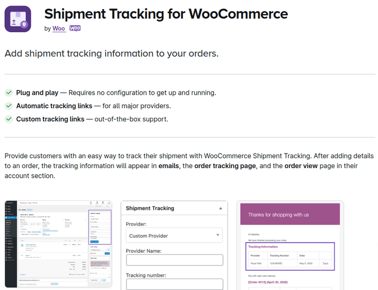 Shipment Tracking for WooCommerce