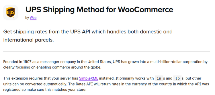 UPS Shipping Method for WooCommerce