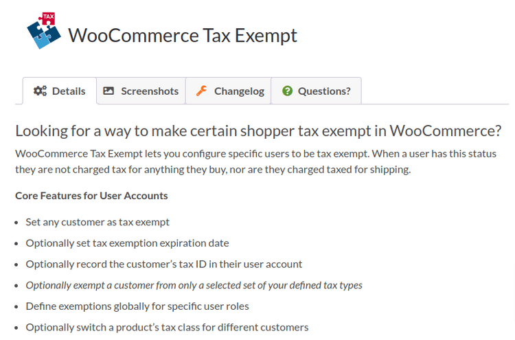 WooCommerce Tax Exempt by IgniteWoo