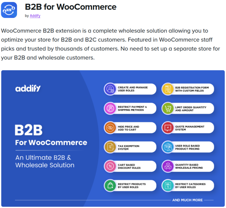 B2B for WooCommerce