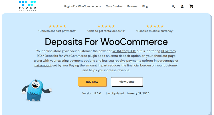 Deposits For WooCommerce