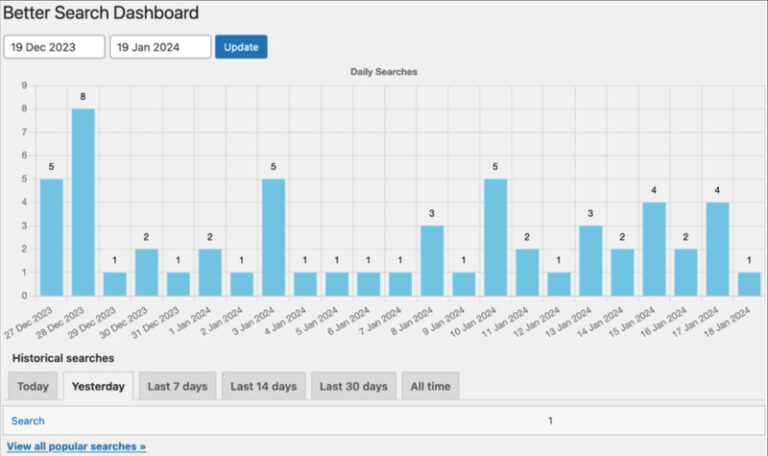 Better Search Screenshot