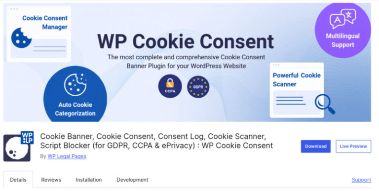 WP Cookie Consent